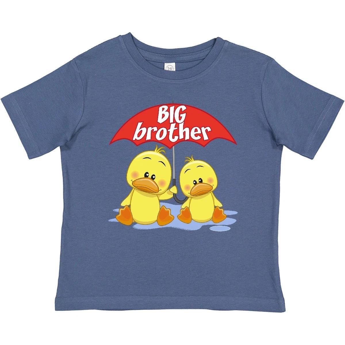 

Inktastic Big Brother Duck Baby kids boys T-Shirt Duckling Cute Infant Tees Shower Apparel 100