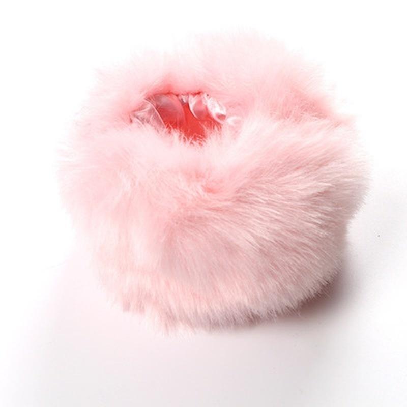 1Pair Thicken Women Winter Warm Wrist Arms Gloves Bracelet Cuff Wristband Plush Elastic Oversleeve A