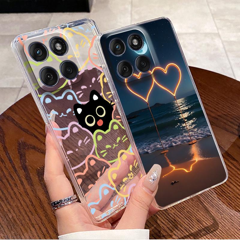Phone Case For Motorola Edge 60 Fusion/Edge 60/Edge 60 Pro/Edge 60s Soft TPU Clear Popular Painted Casing Shockproof Cover