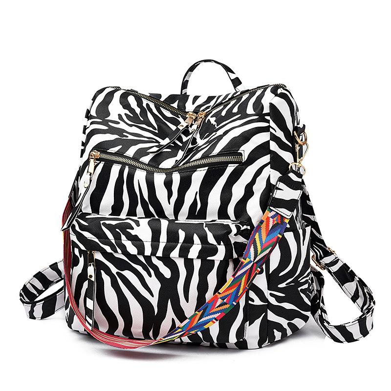 Schoolbagbag Retro Backpack Female Korean Version New Trendy Soft Leather Large Capacity Dual-purpose Women's Backpack Student Schoolbag
