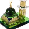 Islamische Tischdekoration Uhrturm Vergoldetes Kristall Muslimische Architektur Souvenir Eid Mubarak Ramadan Ornament Muslimisches Zuhause