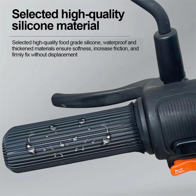 2pcs Motorcycle Handlebar Cover Self Shrinking Silicone Non-Slip Anti Vibration Motorcycles Grip Covers Sleeve Protector