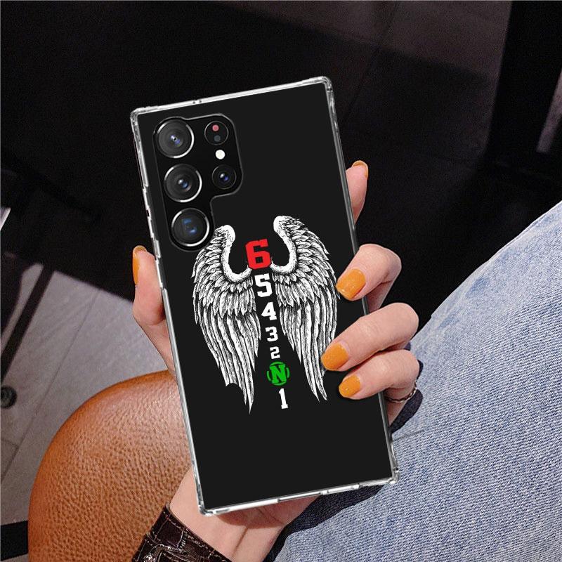 1N23456 Cool Motorcycle Phnoe Case for Samsung Galaxy S26 S25 Edge S23 S24 Ultra S22 Plus S21 S20 FE Unique Cover Soft Coque Gal