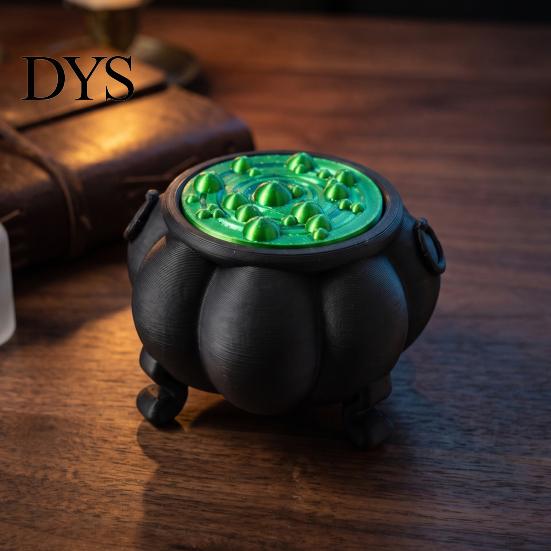 Маленький котел Кликкер Хэллоуинская игрушка ведьмы, 3D-печатная кликающая фиджет-игрушка Снятие стресса Кликер для пальцев, Праздничный подарок для детей и взрослых