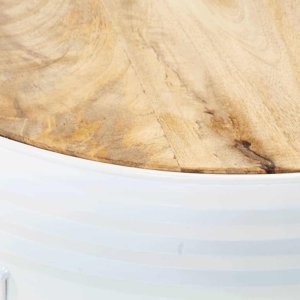 Barrel Bar Tables, Set of 3, Rough Mango Wood