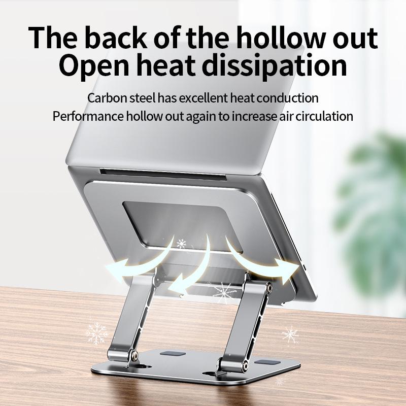 Rotating Adjustable Laptop Stand with Cooling Feature for Desktop Gaming