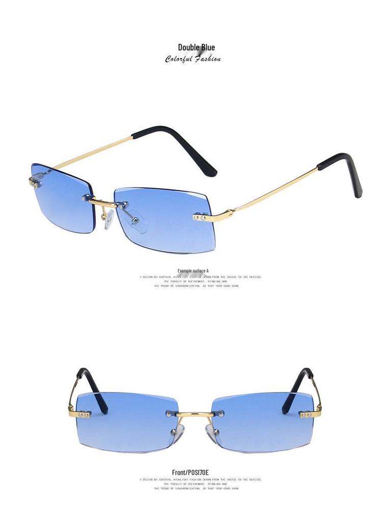 Kedun Frameless Sunglasses: Stylish 2021 Trend, Euro-American Fashion for Women