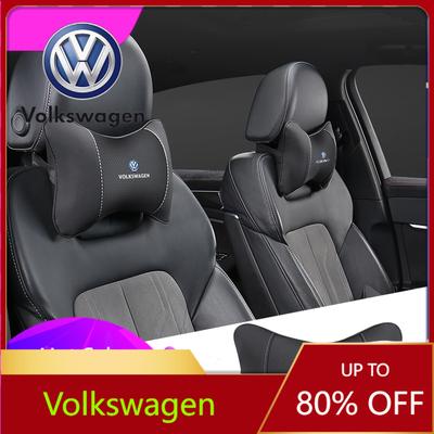 qwe3Car Sticker For VW Jetta MK5 Golf 1Pcs Car Seat Headrest Auto Logo Neck Pillow For Volkswagen Lavida R-Line Polo Mago