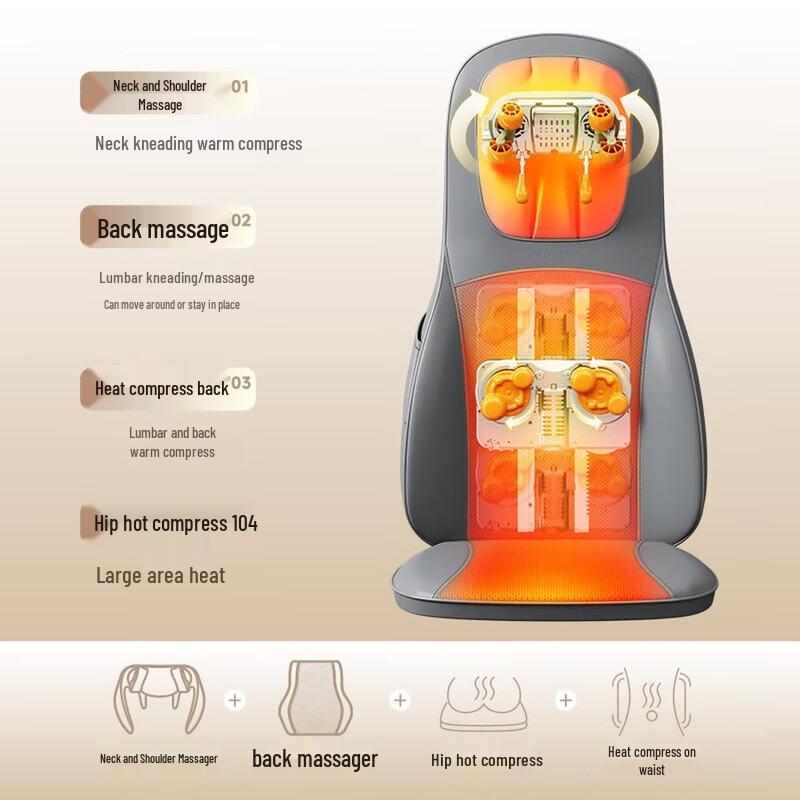 AUX Full Back Massage Cushion CN plug (adapter included)