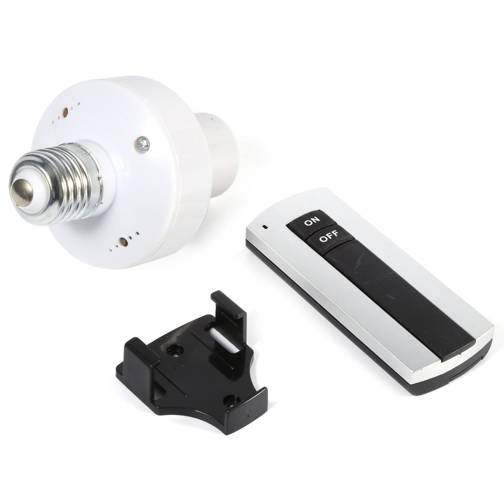 E27 Wireless Screw, Light Lamp Bulb Holder Remote Control Socket 220V