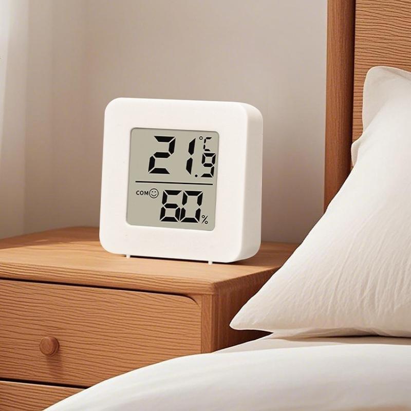 Mini Wall Mounted Digital Thermometer Hygrometer High Precision Indoor Electronic Temperature Humidity Detector Wet Dry Display