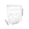Locking Wall Mailbox Outdoor Mail Box Versatile Durable Easily Install 21.7x30x7cm Waterproof for Envelope Large Capacity