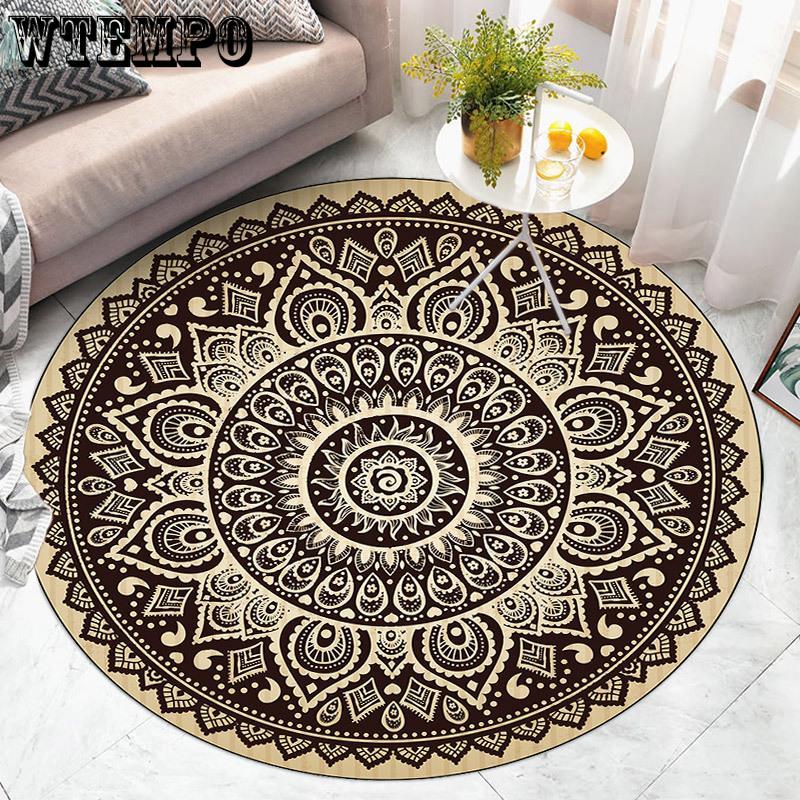 Living Room Round Carpet Nordic Bedroom Bedside Carpet Dirt Resistant Computer Chair Floor Mat