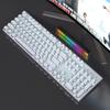 104-Key Wireless RGB Retro Punk Mechanical Keyboard with Electroplated Knob for Gaming & Office Use.