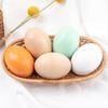Children's DIY Paintable Wooden Eggs with Egg Holder - Duck Egg Simulation for Easter Decoration