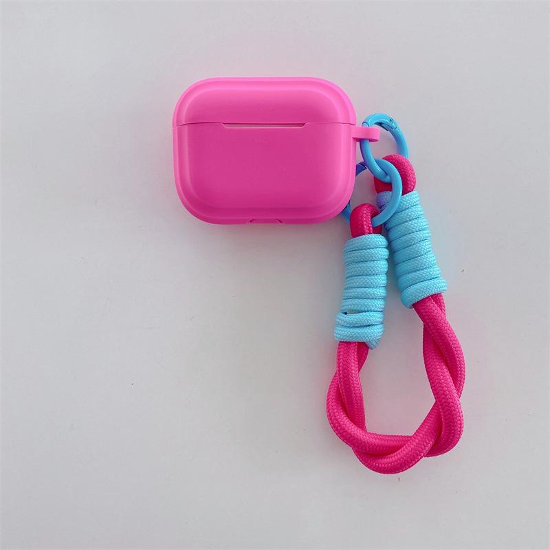 Simple solid color one-piece suitable for AirPods 1 generation protective case, second generation 1 generation pro1 apple bluetooth headset soft case