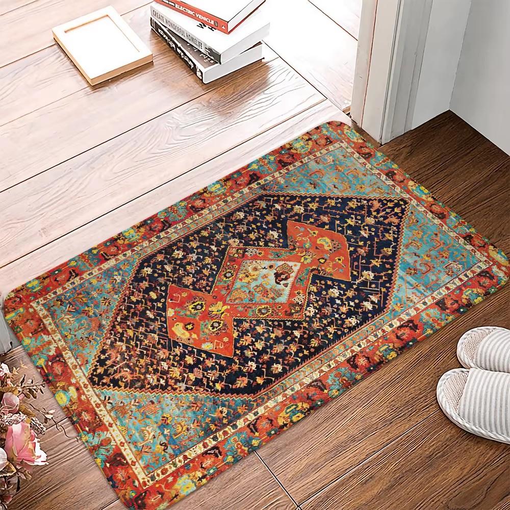 Bohemski Styl Wycieraczka Wejściowa Dywany Zewnętrzne Antypoślizgowa Mata Pod Stopy do Łazienki Kuchni Sypialni Przedpokoju Długie Dywaniki Mata Pod Drzwi Wejściowe