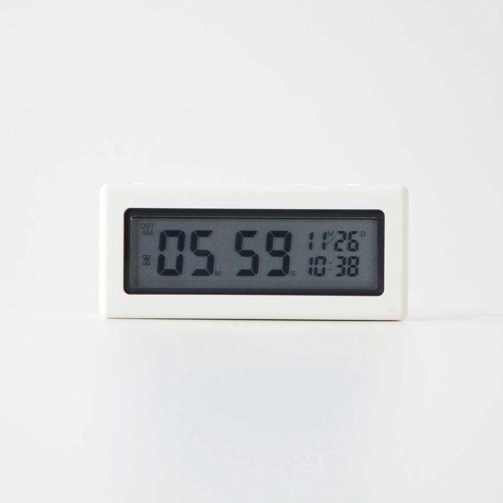 MUJI Digital Timer Clock, White/Model Number: DKC-52 37494527