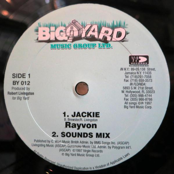 

12inch Record RAYVON - Jackie BY012 Big Yard Music 1997 US Reggae, Ska & Dub
