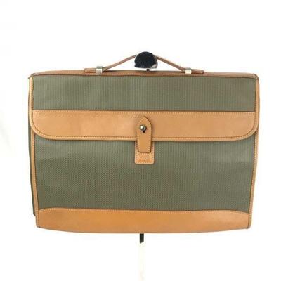CHARLES JOURDAN Briefcase Brown Leather Business Bag(USED)