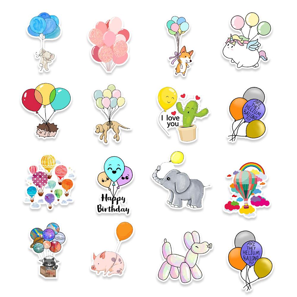 50 Balloons Graffiti Stickers Suitcase Mobile Phone Computer Skateboard Decoration Stickers Labels