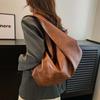 Retro PU Dumpling Bag Japanese Style Tote Bag Shoulder Bag Versatile Commuting Handbag  Shopping