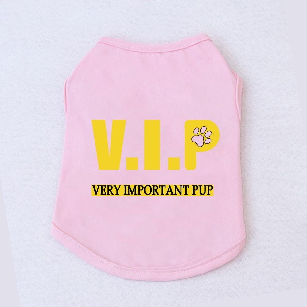 Pet Summer Vest Dog & Cat Fashion Role-playing Breathable Clothes Bichon Pomeranian Funny Internet Celebrity Slogan Printed