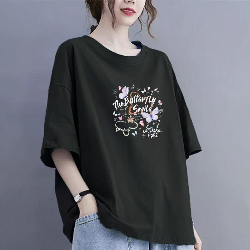 2025 Summer New Short-sleeved Women's Cotton Casual Breathable T-shirt