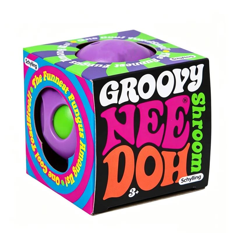 Schylling Groovy Needoh Fungo Giocattolo Morbido Pasta Morbida Palla da Spremere Giocattolo Sensoriale Fidget Sollievo dallo Stress Decomprimere