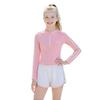 Children's Swimsuit Girls' Long Sleeved Two-piece Polyester Sports and Leisure Student Vacation Hot Spring Swimsuit