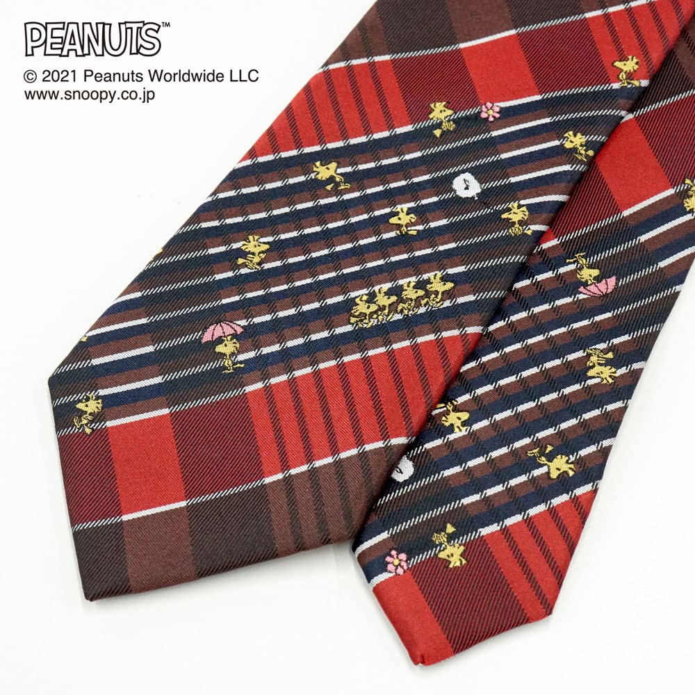 Tie Snoopy Necktie PNDW0273 Red SNOOPY Business Brand Necktie Present [Peanuts]