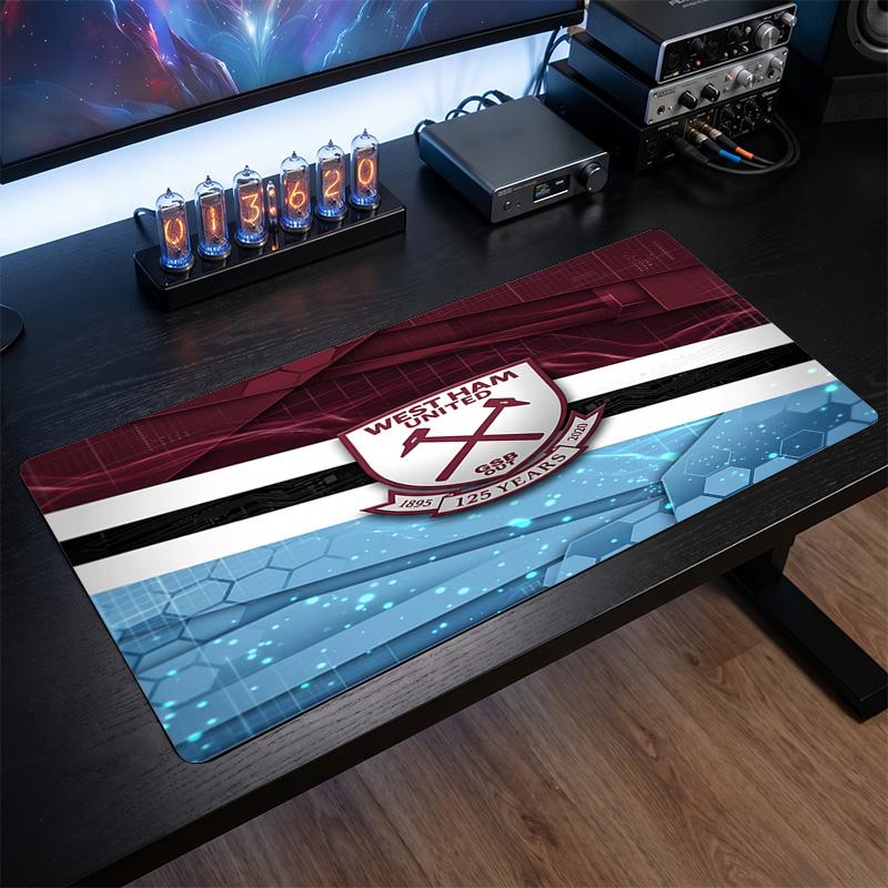 Tappetino per Mouse Grande Stampa West Ham United Football, Tappetino Esteso Antiscivolo per Scrivania da Gioco per Ufficio Casa