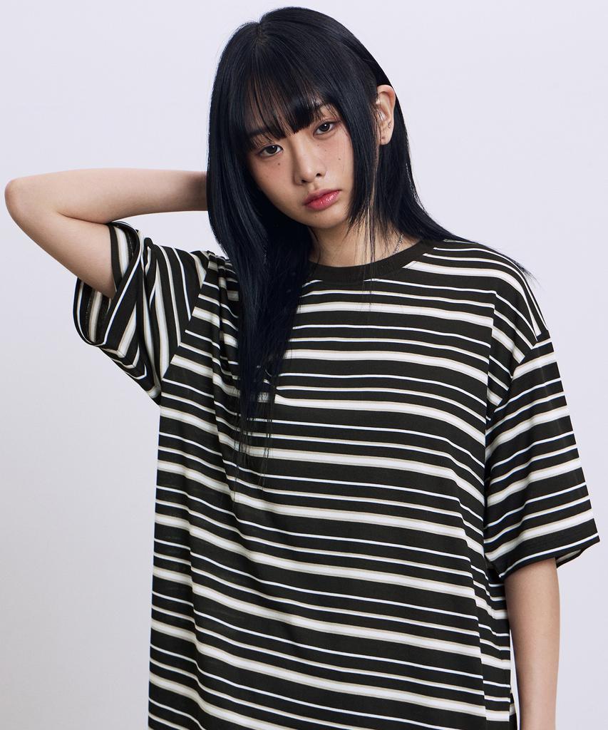 FILLUMINATE Monoline Stripe T-Shirt - Black