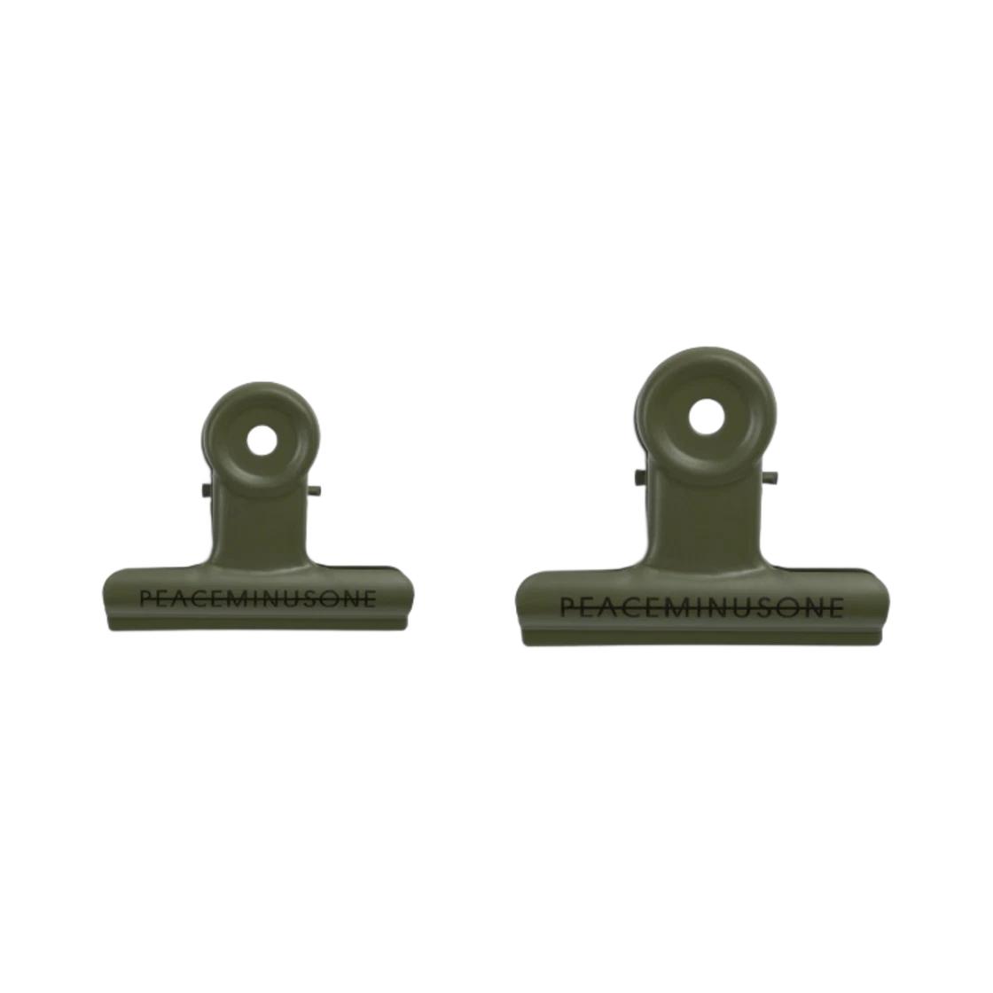 G-DRAGON Peaceminusone Bulldog Clip #8 Khaki ONE SIZE