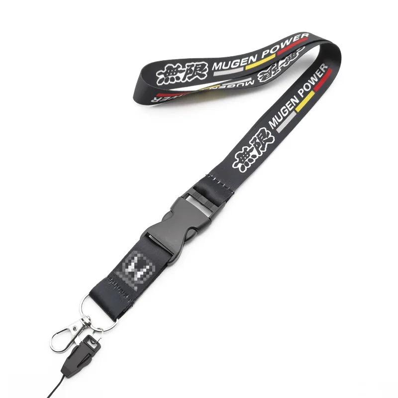 1/2pcs Car Keychain Strip Nylon Badge Keyring Key Chain For Honda Civic 10th 11th Gen Hrv Jazz City Fit Accord 7 Crv CBR VTX VFR SV0