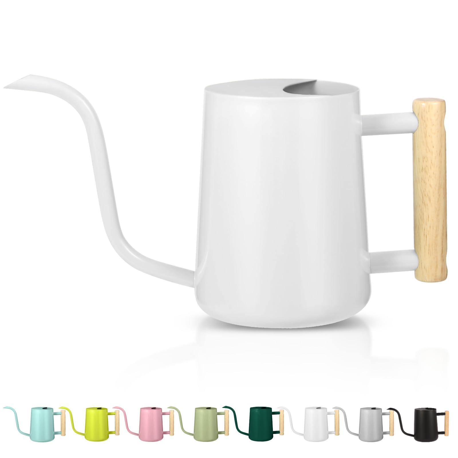 35oz Long Spout Watering Can Stainless Steel Metal Modern Garden Plants Flowers  Irrigation Spraying Pot For Indoor Watering Pot