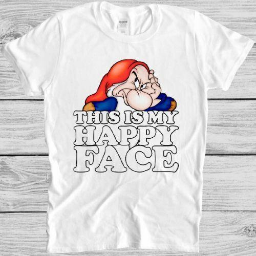 Grumpy Dwarf T Shirt Men Women Funny Retro Vintage Tee 2884 L