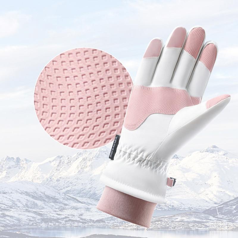 Skihandschuhe Winter Samt Outdoor Reiten rutschfeste wasserdichte verdickte warme Touchscreen-Handschuhe