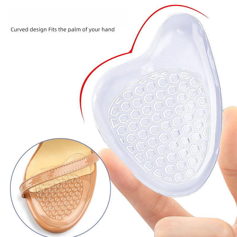 GEL Forefoot Pad for High Heels Anti-wear Anti-pain Soft Shock Absorption Self-adhesive Half-size Pad