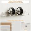 SHGO-Floating Shelves For Wall- Clear Acrylic 4-Pack With Adhesive For Bedroom,Vanity And Bathroom Storage Organizer