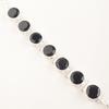 925 Sterling Silver Black Onyx Gemstone Jewelry Handcrafted Chain Bracelet 9" RB-7-17