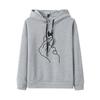 2022 Trendy Women's Loose Fit Printed Hooded Sweatshirt - Multi-color