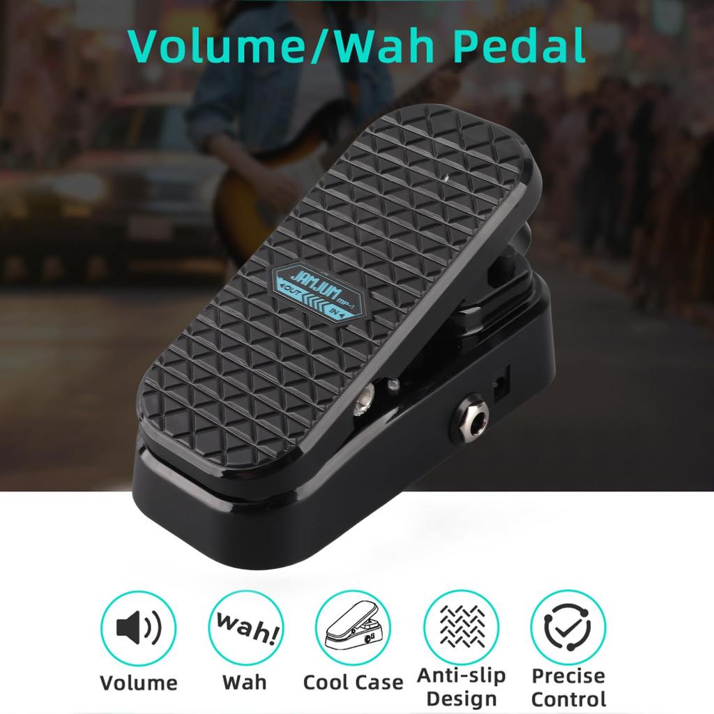 summina Guitar Wah Volume Effect Pedal with RM Shielded Wah Volume for Electric ABS x 5 x 7 cm Pedal, 2-Function Inductor, Effect, Guitars, Black,
