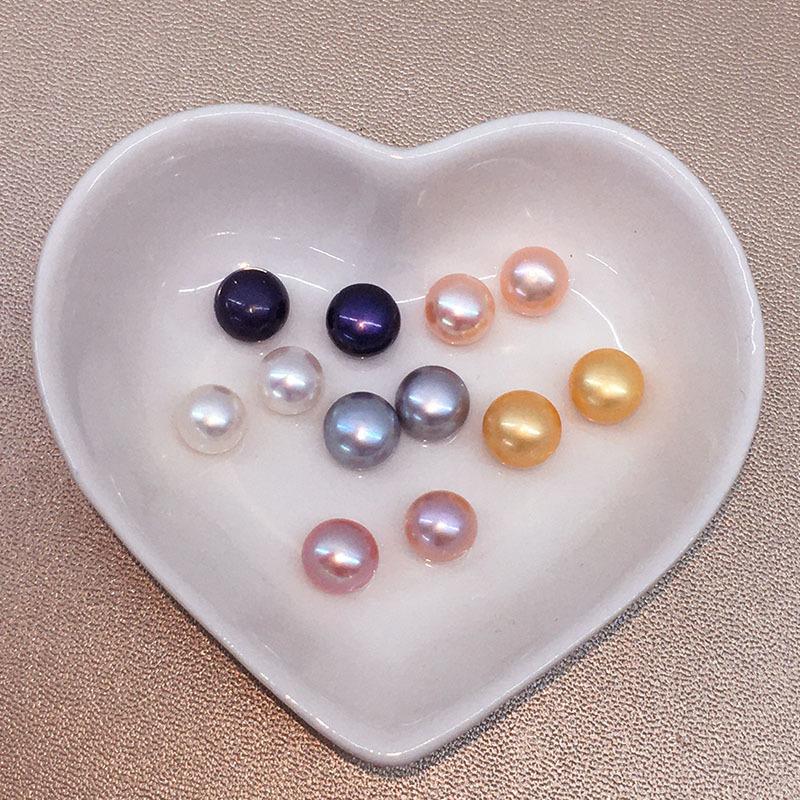 AAA+Freshwater Pearl Patch313mm Half-hole granular bread beads, bare beads diy Inlaid loose beads, natural style