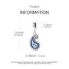 Blue Water Droplet Charms Bead Copper Dangle Pendant Fit Bangle Bracelet Necklace Diy Jewelry