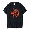 Korn Hopscotch Flame Black T Shirt NEW OFFICIAL Vintage Washed Graphic Homme Top For Everyday Wear Streetwear Stylish