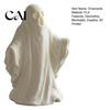Halloween Party Supplies 3D Printed Ghost Statue Ornament, Funny Figurine, Minimalist Pleated Spooky Home Accents Cloak Sculpture for Tabletop