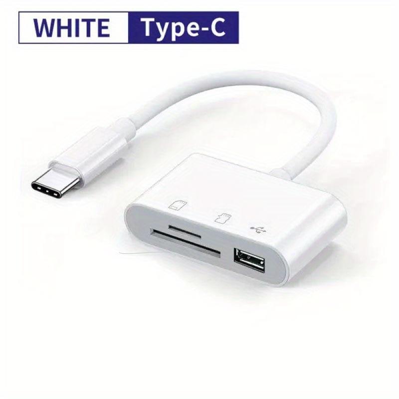 

TypeC to USB Adapter 3 in 1 TF SD Memory Card Reader USB Converter Adapter