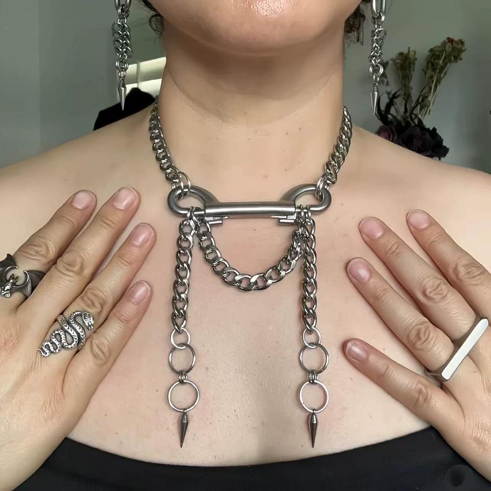 Fashion Trend Necklace Y2k New Free Add/Subtract Fringe Choker for Unisex Men And Women Punk Personality Jewelry Accessories