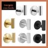 Stainless Steel No-Drill Suction Cup Wall Hook for Coats & Hats - Black